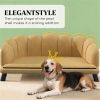 Dog sofa, pet bed, with four wooden legs, structurally stable